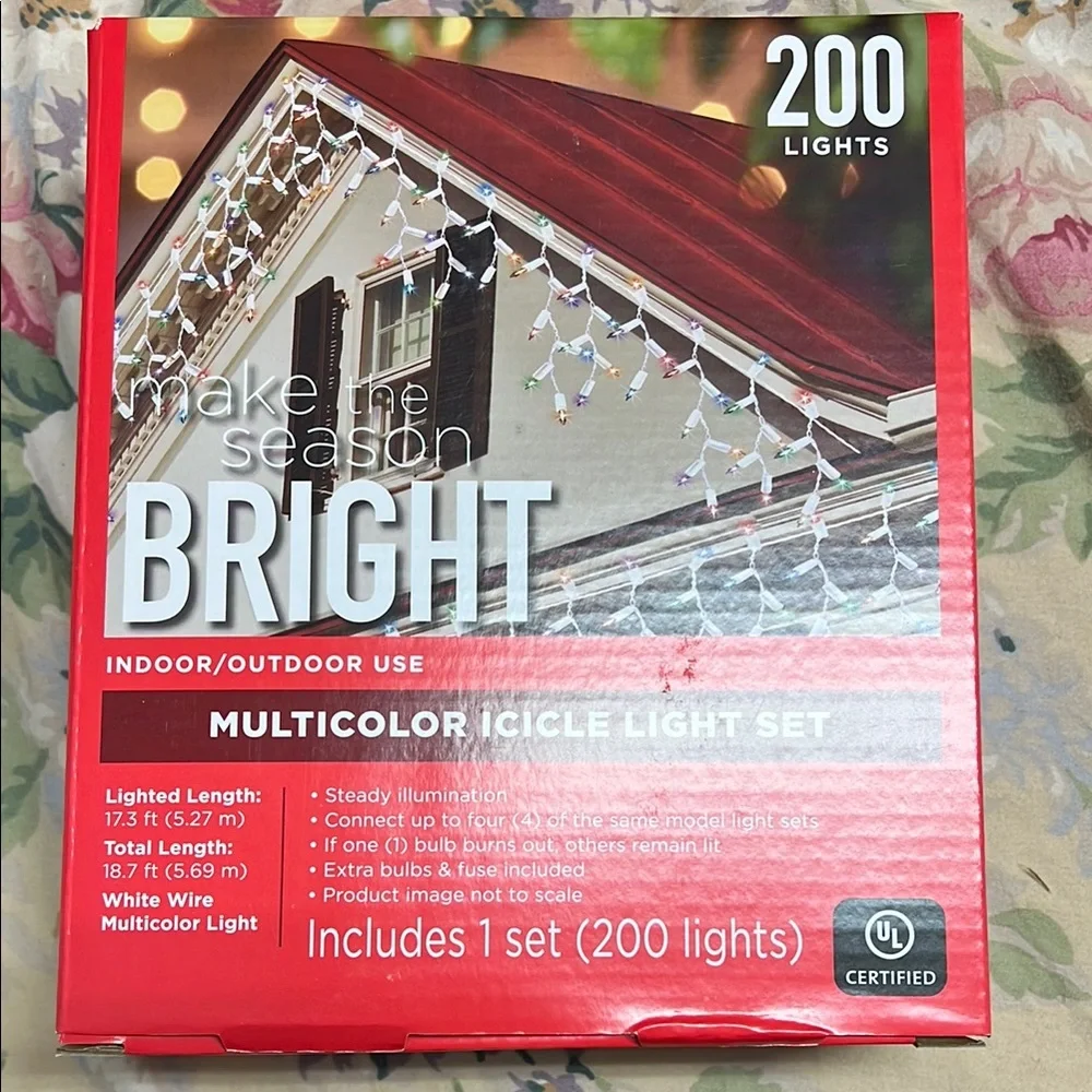 Multicolor Icicle Light 2 Sets